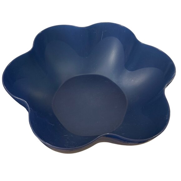 Tupperware Chip and Dip Serving Bowl‎ Blue Plastic 13" Diameter - Picture 3 of 6
